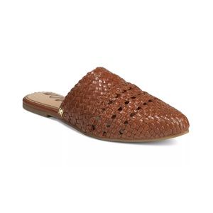 Sam Edelman • Women's Natalya Woven Leather Mules - Brown 🤎 - Worn Once